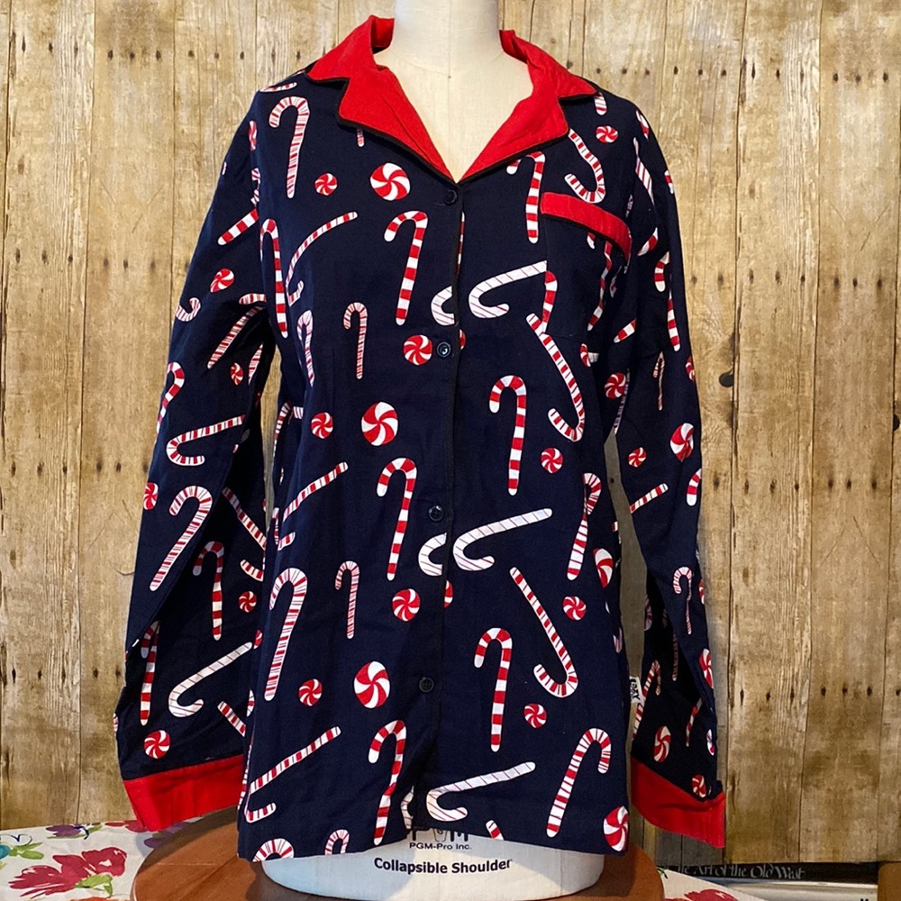 NEW Lazy One Christmas Flannel Top